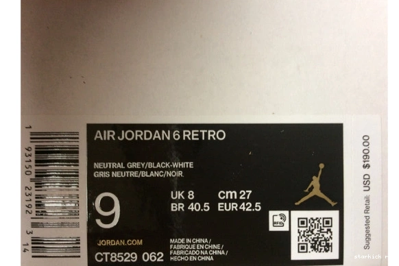 Jordan 6 CT8529-062 Air CT8529-062 Hare Retro 0810